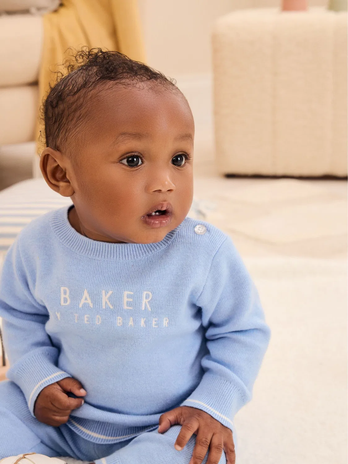 Комплект из джемпера и джоггеров, вязаный Baker by Ted Baker, синий — фото 4