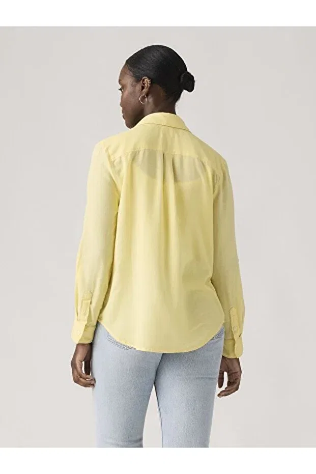 Женская рубашка с длинным рукавом Elaine Utility Shirt Levi'S, Yellow — фото 3
