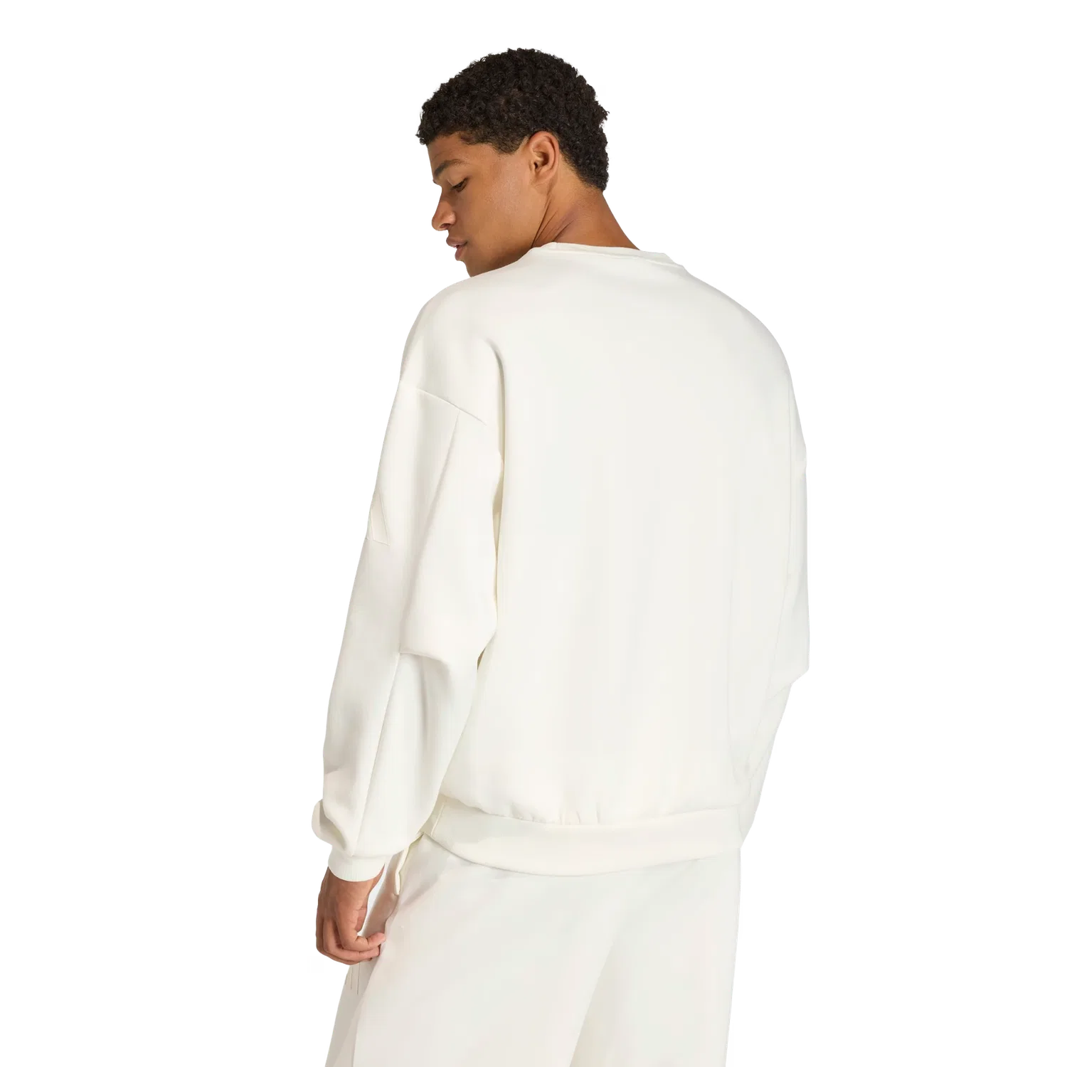 Мужской свободный свитшот Adidas, белый — фото 3