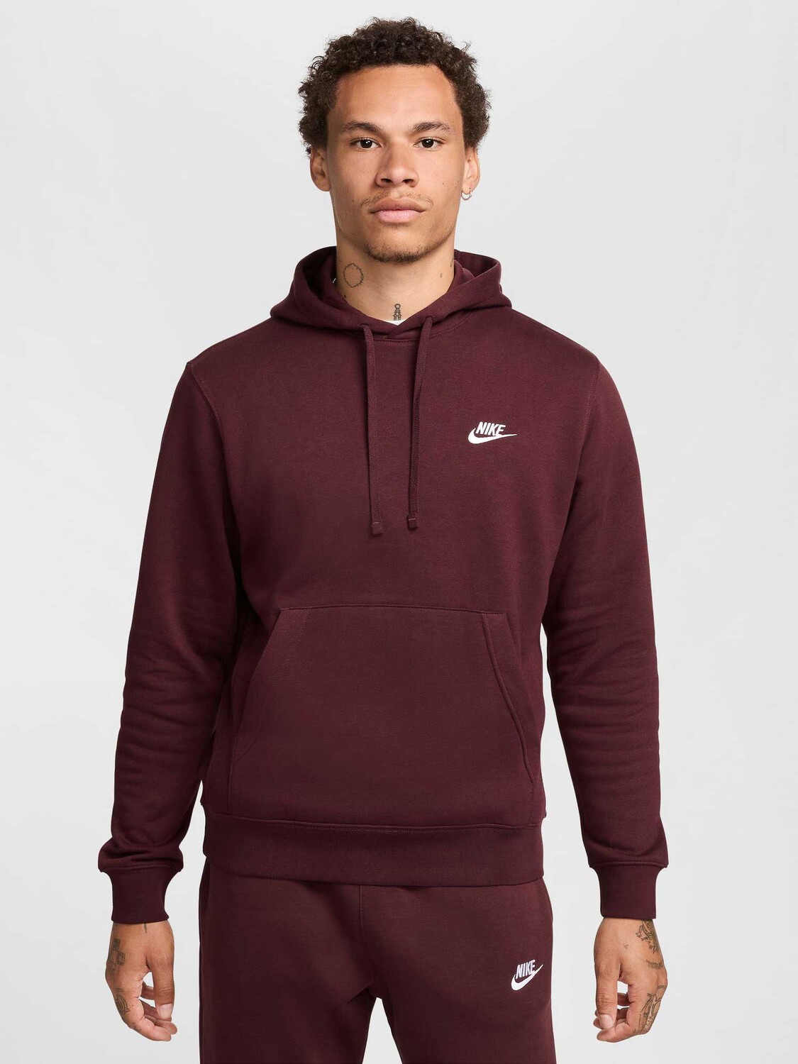 

Толстовка Nike M NSW CLUB HOODIE PO BB, красный