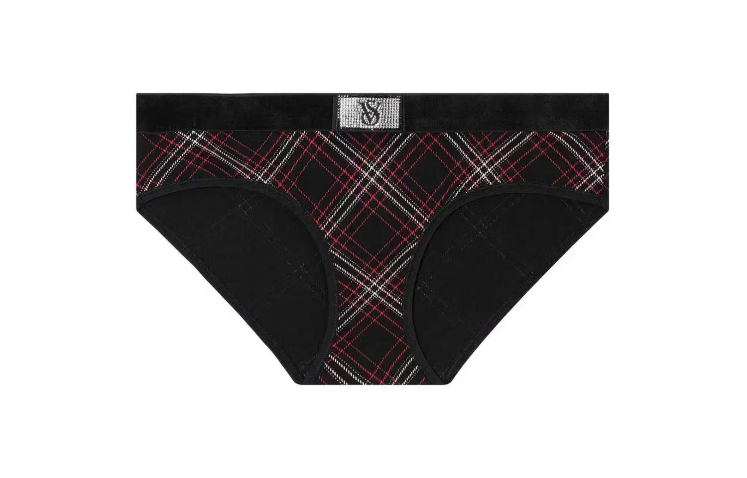 Женские трусы с принтом Victoria's Secret, 1 Pack (Black Plaid)