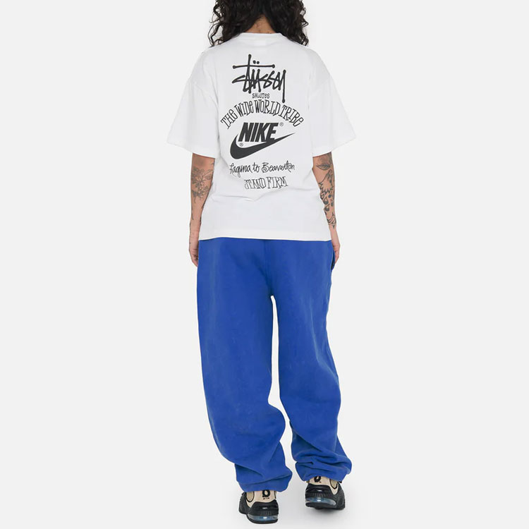 Футболка Nike x Stussy The Wide World Tribe Asia Sizing, белый — фото 3