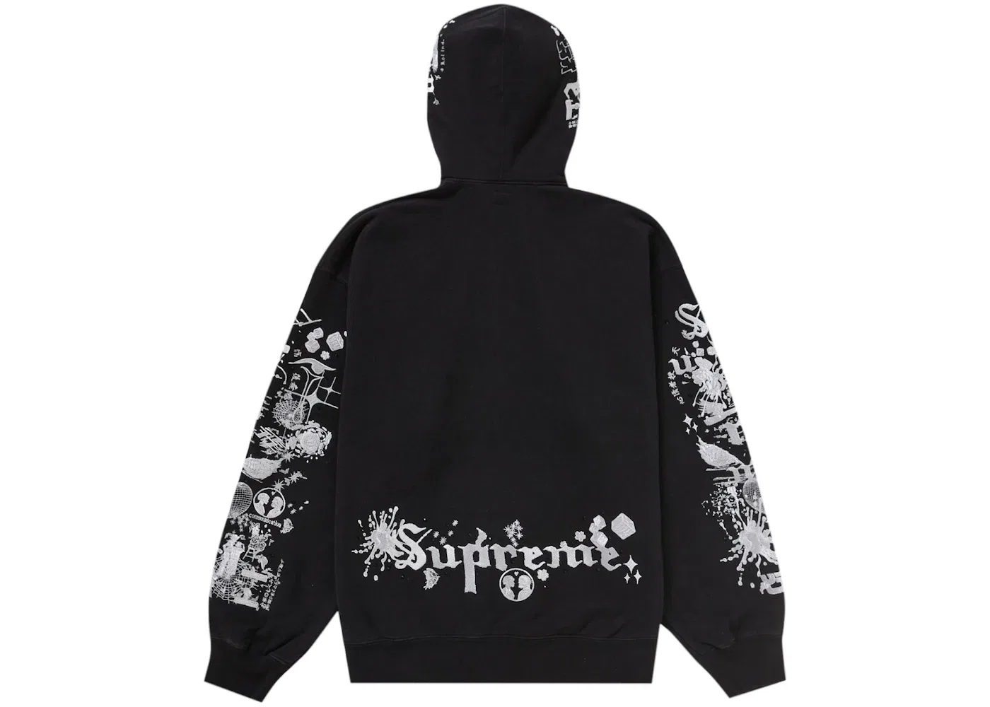 Мужская худи на молнии AOI Supreme, Black — фото 2
