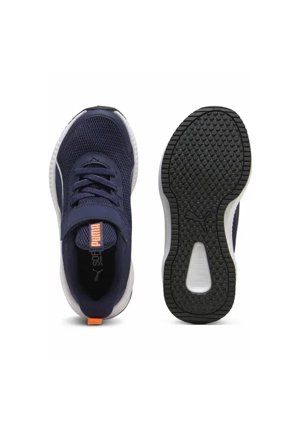 Кроссовки с эластичными шнурками Flyer 4 Puma, Navy-white, белый/темно-синий — фото 3
