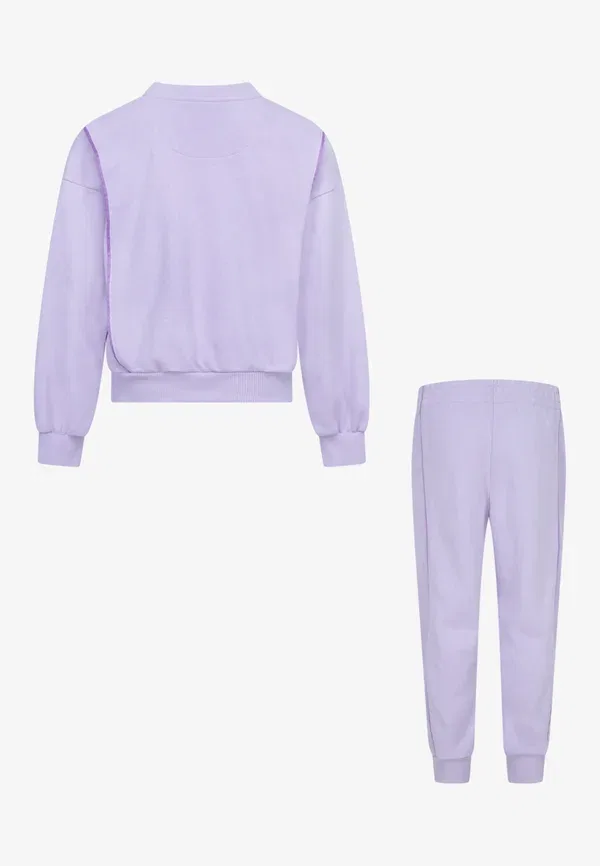 Комплект из свитшота и брюк для новорожденных, дышащий, Essentials crew set, Nike Sportswear, doll — фото 2
