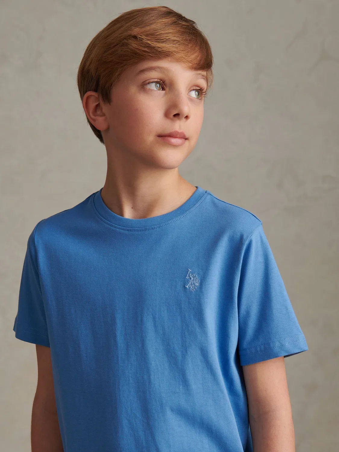 Футболка с фактурой, Double Horsemen U.S. Polo Assn, ярко-синий — фото 4