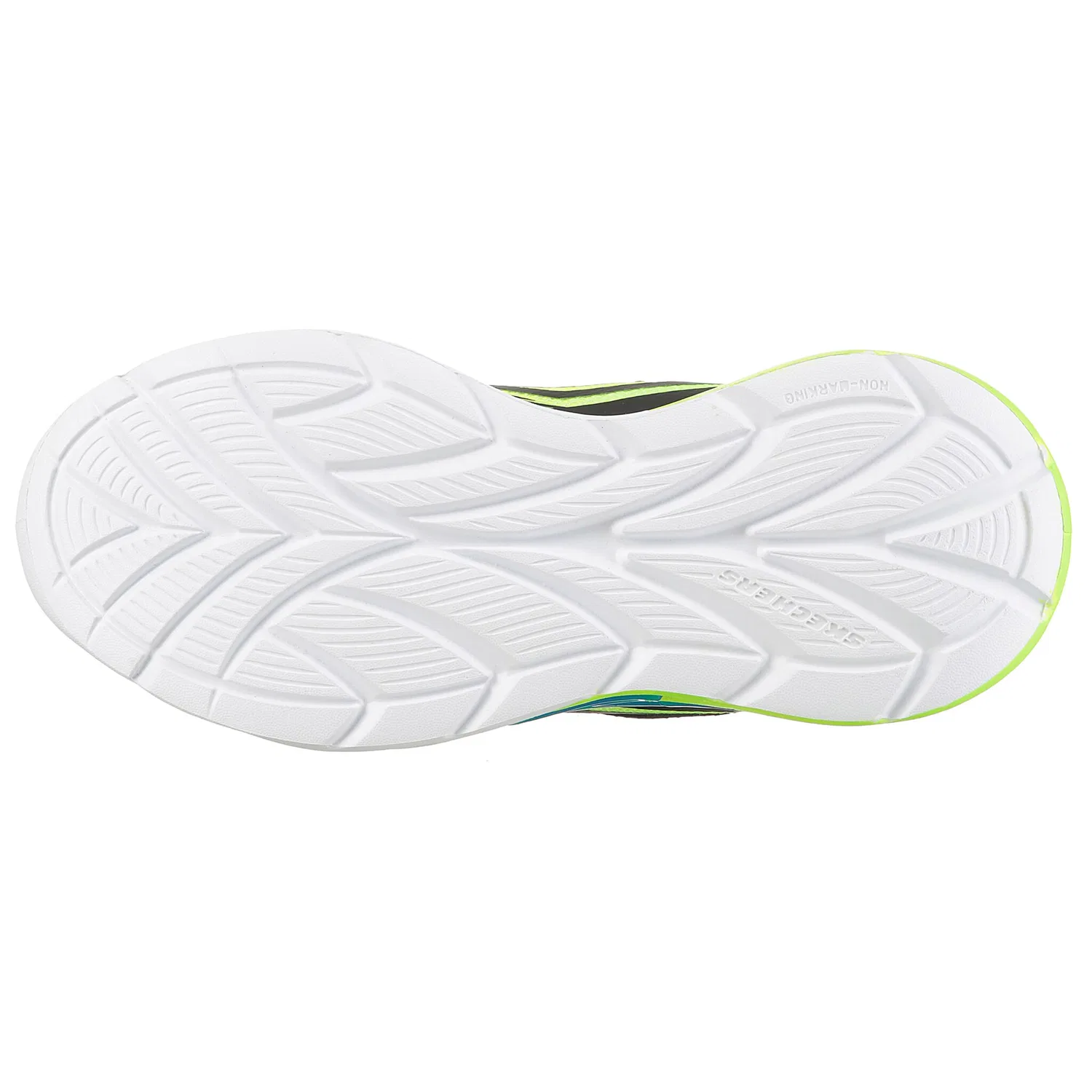 Детские кроссовки с подсветкой Skechers FLEX-GLOW ULTRA, Black/Neon Yellow — фото 4