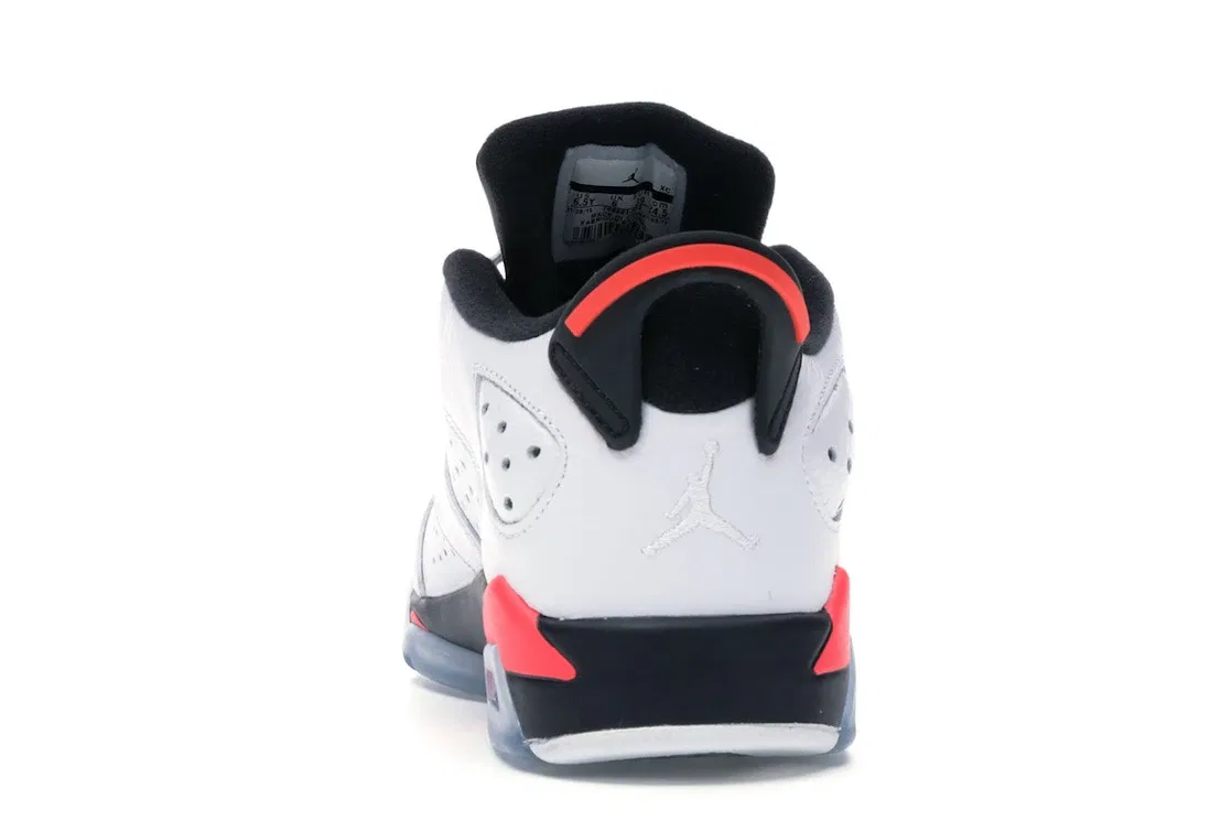 Детские кроссовки Lifestyle с принтом Jordan 6 Retro Low Jordan, White/Infrared 23-Black — фото 4
