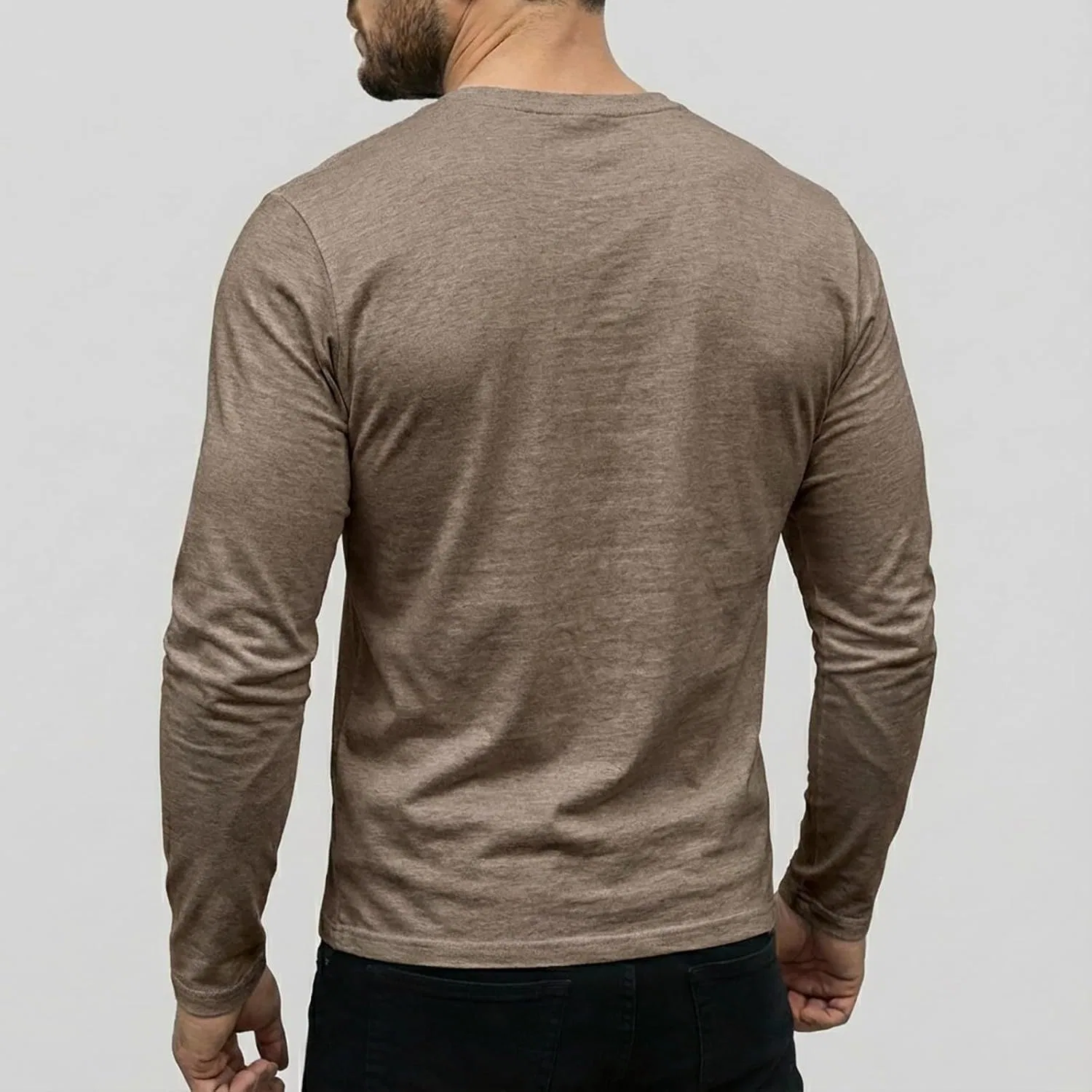 Мужская компрессионная футболка для фитнеса Athletic Tee, Coffee — фото 3