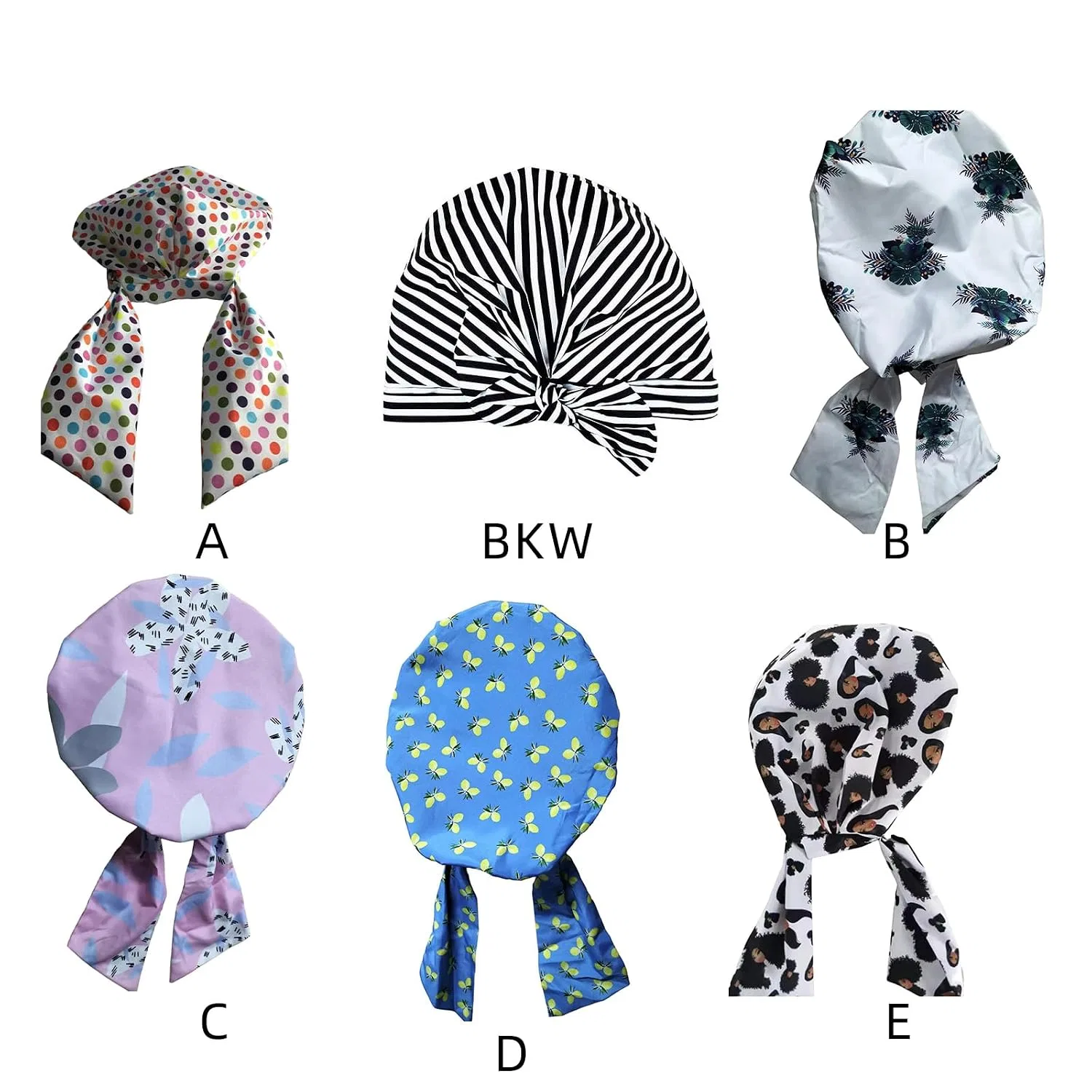Шапочка для душа Nylon, ZwaitL, 1 шт., Schwarz / Weiß — фото 3