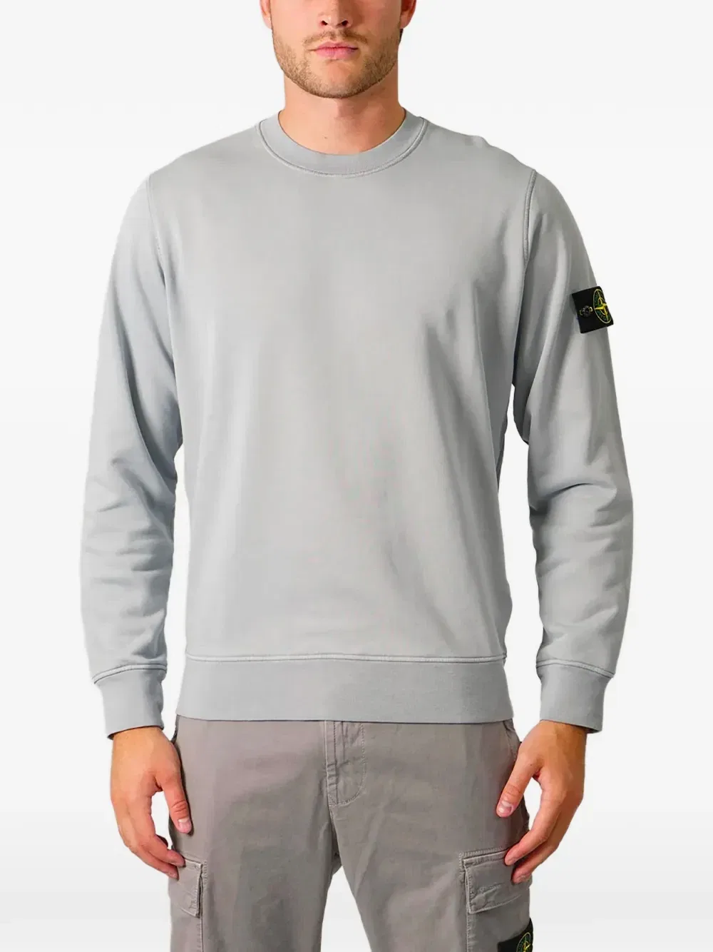 Толстовка 6100060 из органического хлопка Stone Island, серый