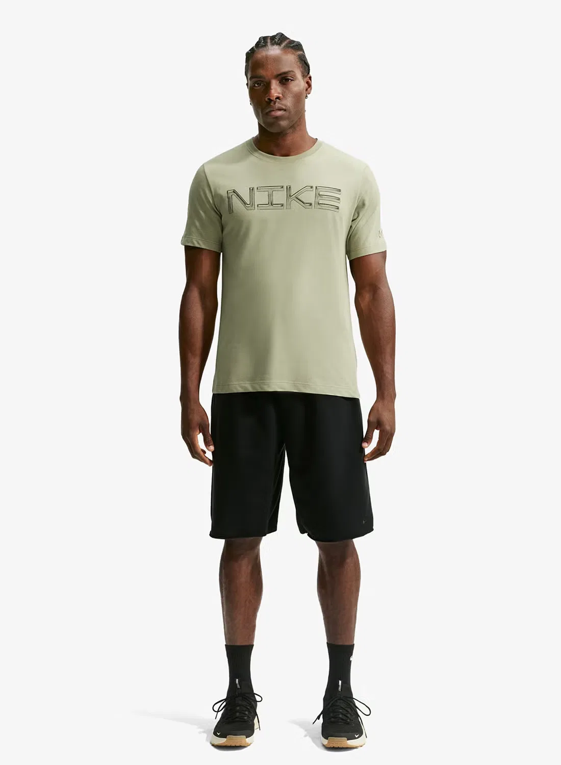 Футболка с принтом Nike, оливковый