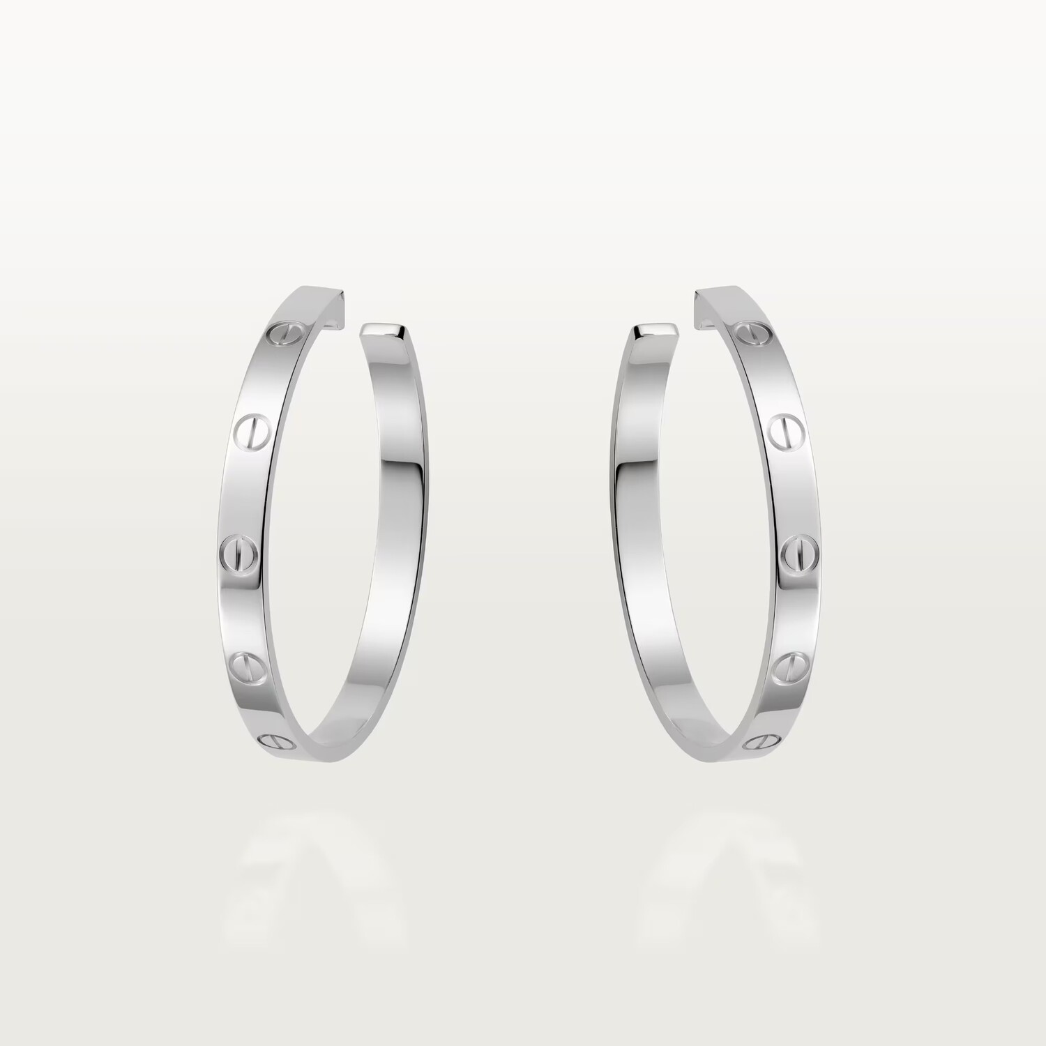 

Серьги Cartier Love, белое золото