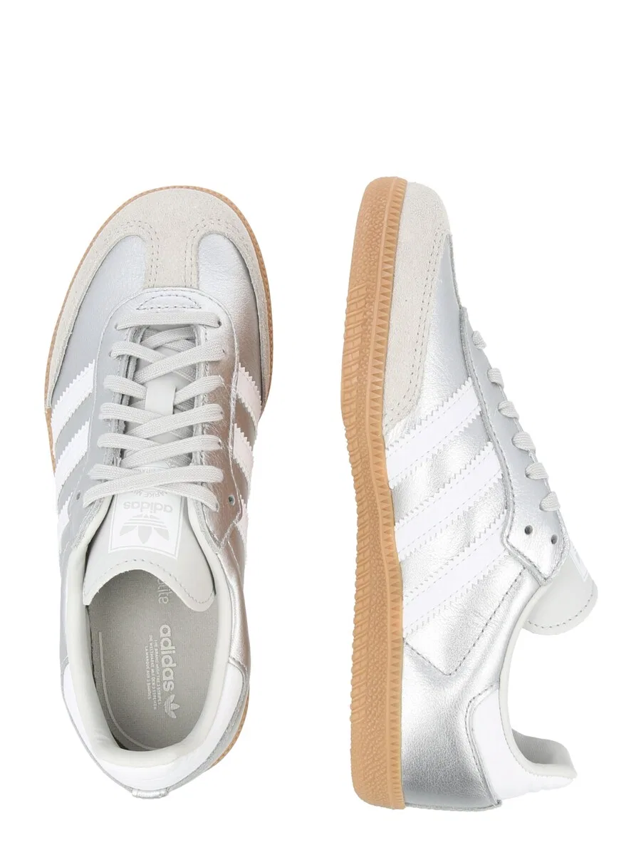 Кроссовки ADIDAS ORIGINALS 'SAMBA' серебристого цвета — фото 2