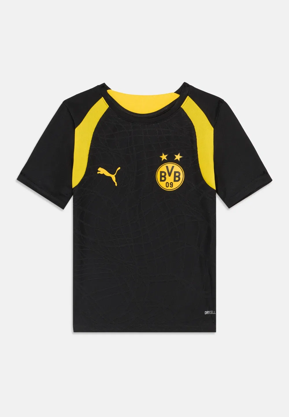 Футболка унисекс для тренировок дортмундской «Боруссии» (BVB) Puma, Black/Faster Yellow
