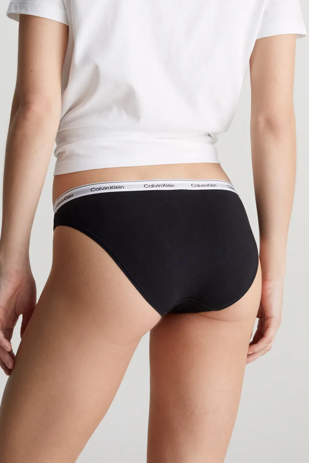 Женские плавки бикини с логотипом Modern Logo Calvin Klein, Black — фото 2