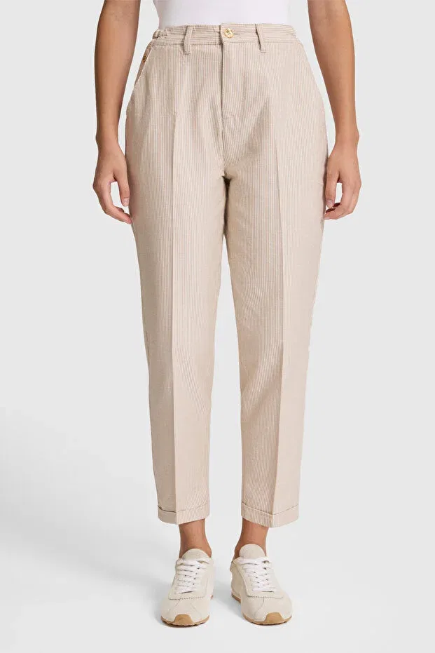 Женские брюки-скинни хлопковые U.S. Polo Assn., Sand — фото 2