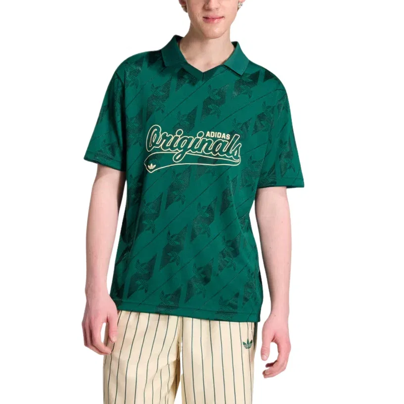 Мужская футболка Jacquard Jersey Collegiate Green Adidas, зеленый — фото 2