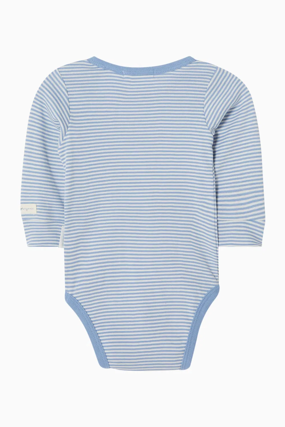 Боди-комбинезон с аппликацией из органического хлопка Purebaby, синий — фото 3