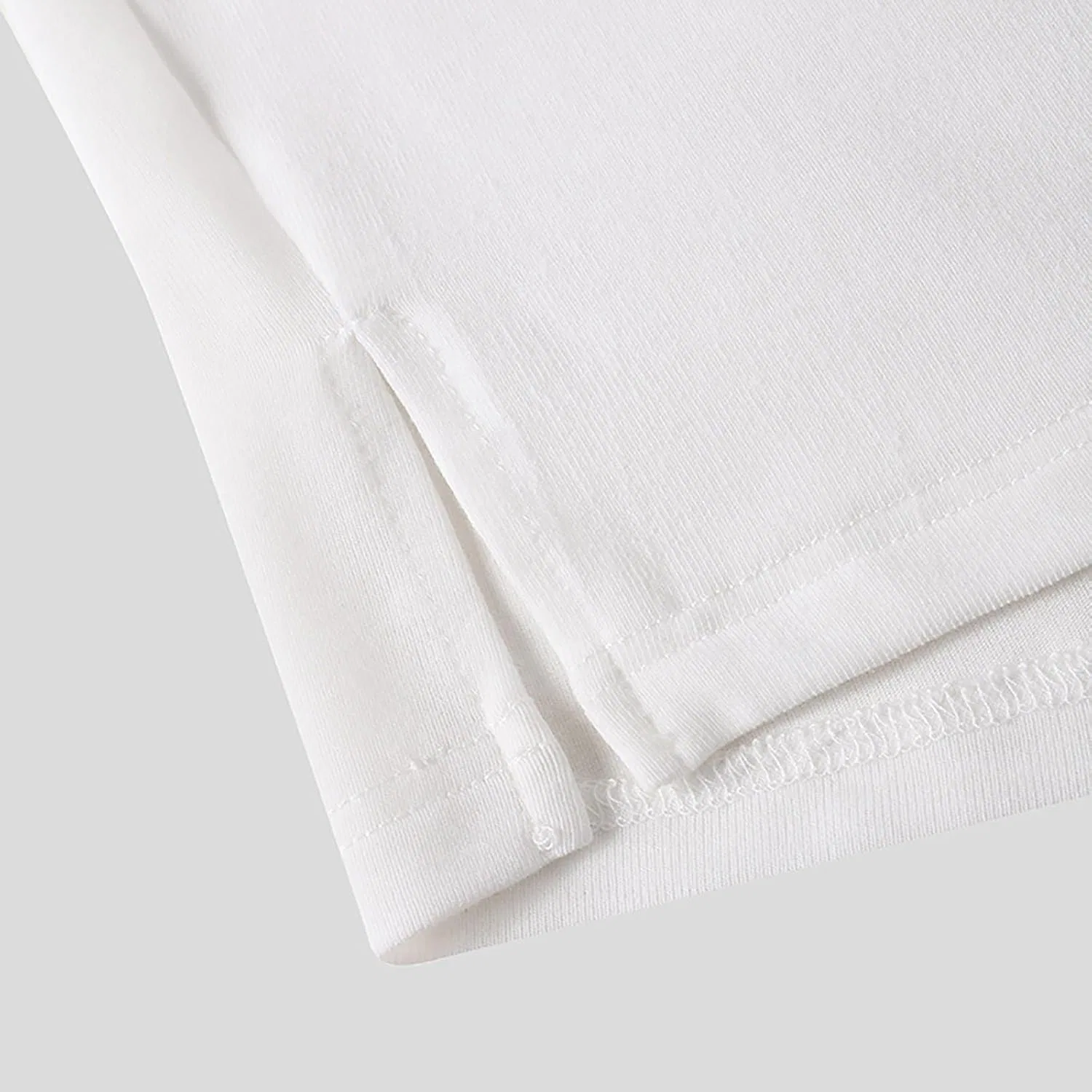 Мужская классическая футболка с воротником-стойкой Slim Fit, White — фото 3