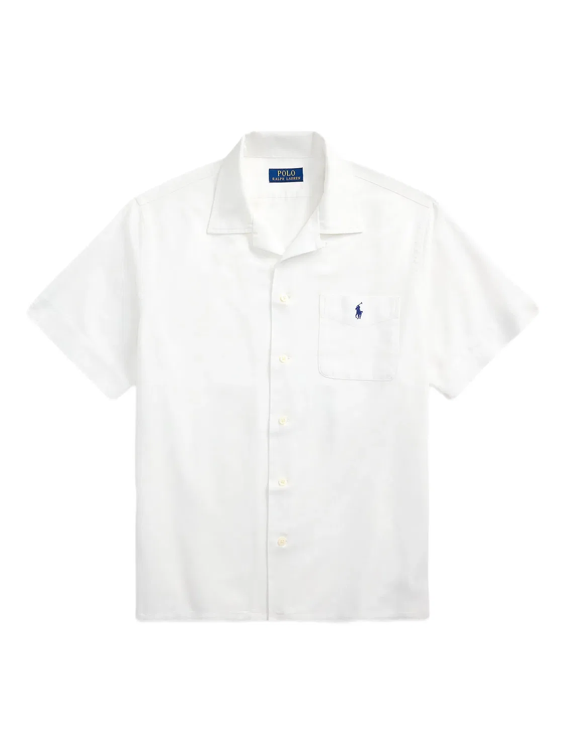 Хлопковая рубашка белая Polo Ralph Lauren, белый