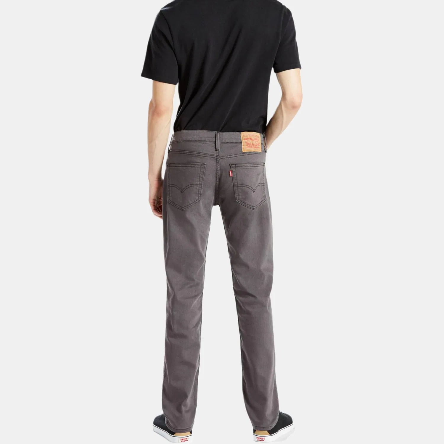 Мужские джинсы серые Slim Fit Levis — фото 3