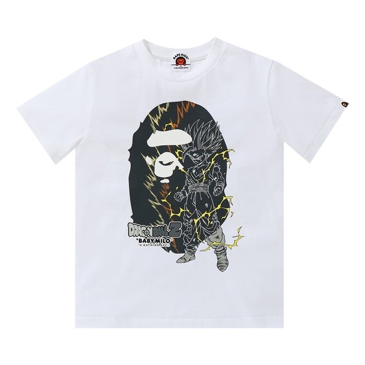 

Футболка BAPE x Dragon Ball Z Son Gohan Big Ape Head Tee 'White', белый