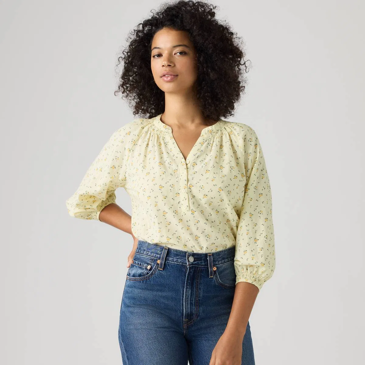 Блузка «Мечта» Levi's, Isabel Floral Pear Sorbet - Multi-Color
