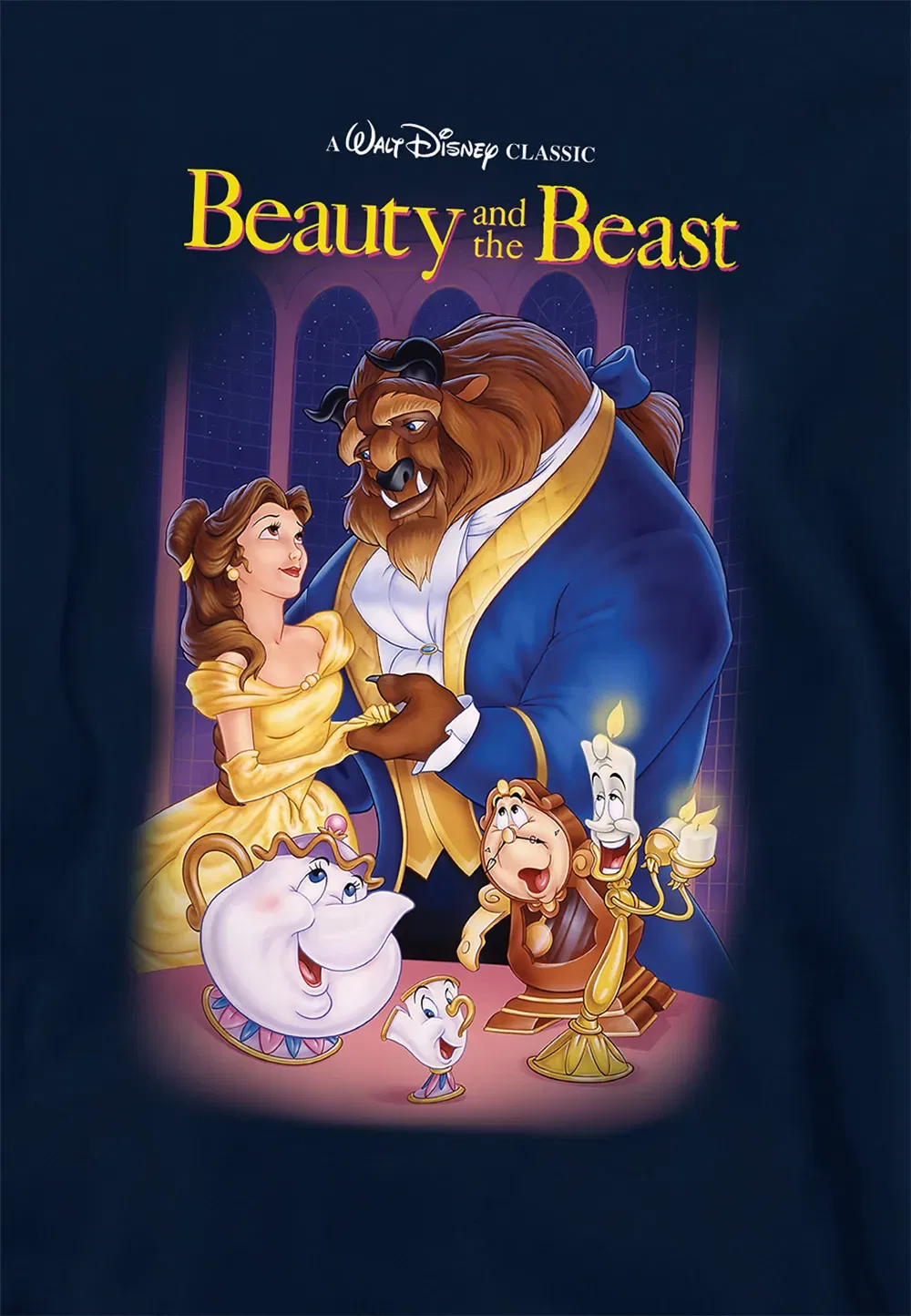 Детская худи Beauty and the Beast, Disney, темно-синий — фото 2