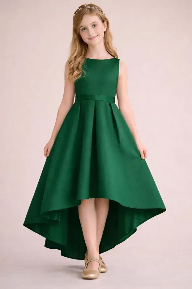 Детское платье для девочек без рукавов Nsmlife, Emerald Green
