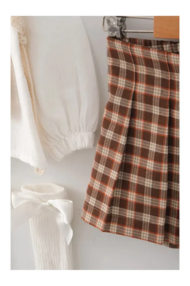 Детский комплект для девочек с принтом Basics Mini Baray, Brown — фото 2