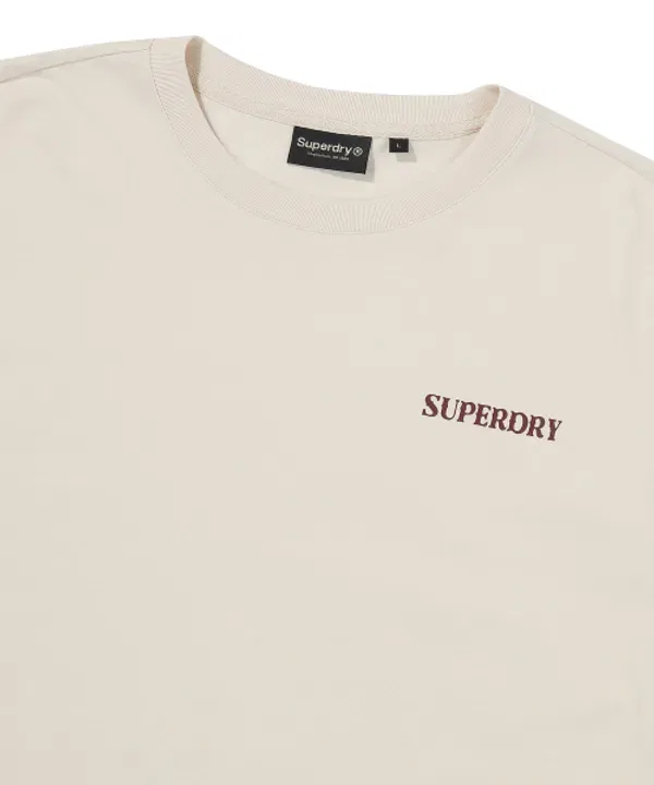 Футболка кроп, кэш, Superdry, лайт беж — фото 3
