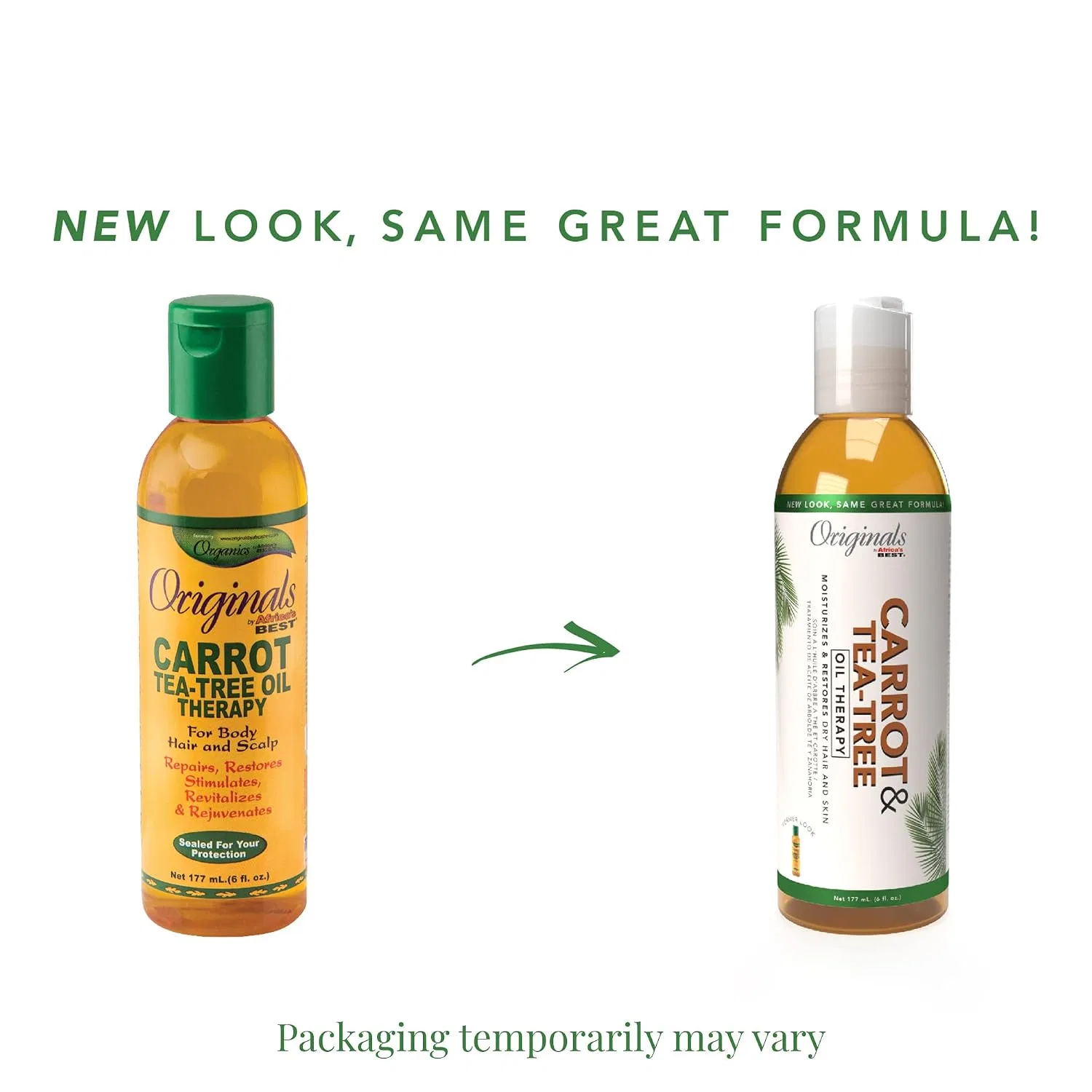 Масло для волос и кожи головы Carrot Tea Tree Oil Therapy, Originals by Africa's Best, 360 мл — фото 2