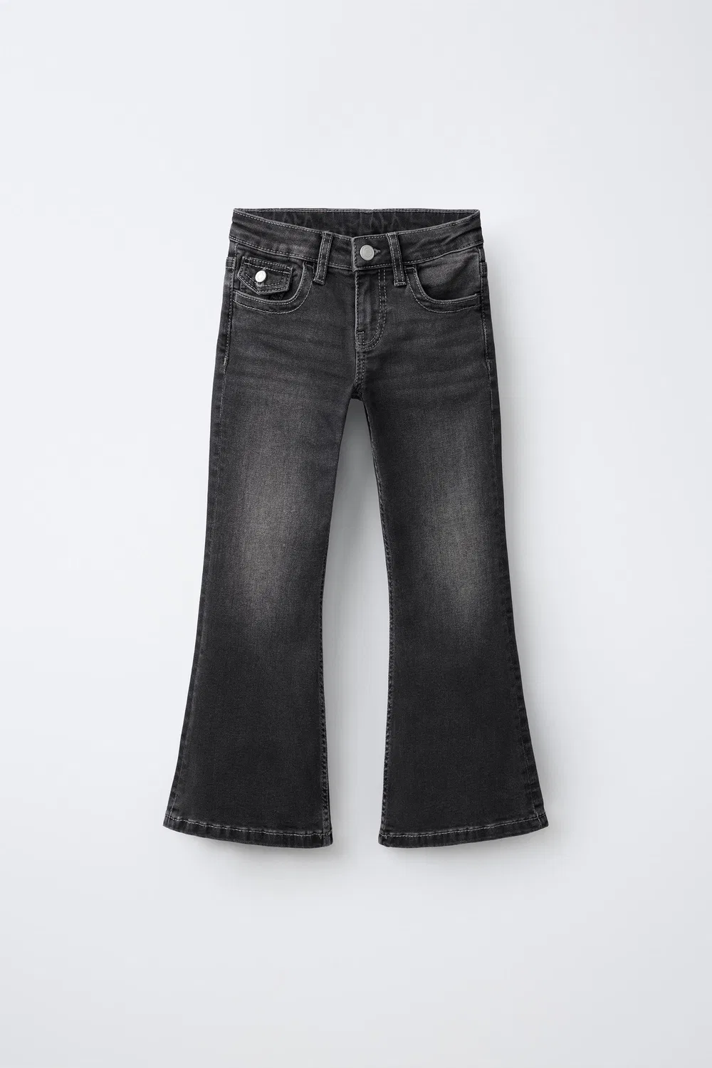 Расклешенные джинсы ZARA, Black