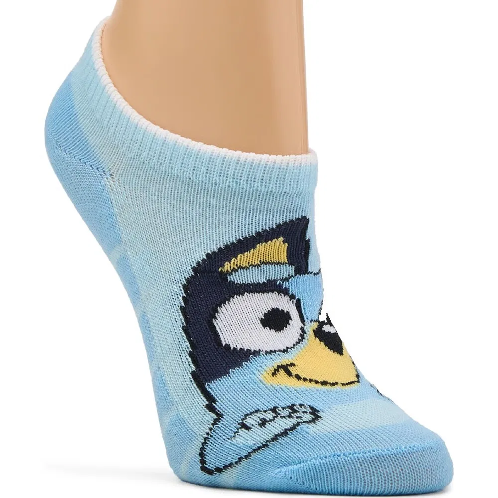 Набор из 5 детских синих носков-невидимок Bluey, Bluey Assorted — фото 4