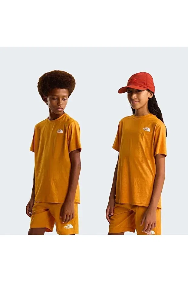 Детская футболка для девочек с принтом Teen pentadome embossed 24/7 ss tee The North Face, Mixed