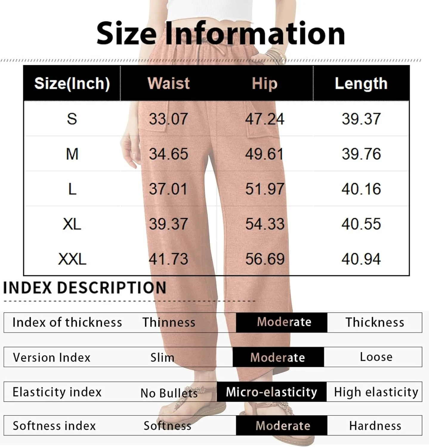 Женские спортивные брюки на шнуровке, модные повседневные брюки свободного кроя с карманами, эластичным поясом, легкие брюки 2026 года Generic, хаки — фото 4