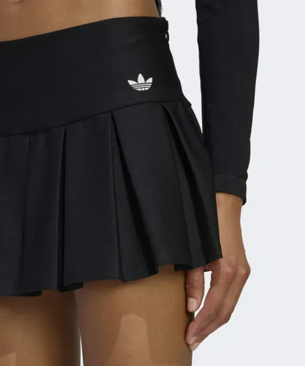 Юбка-мини спортивная низкая посадка, Adidas, черный — фото 3