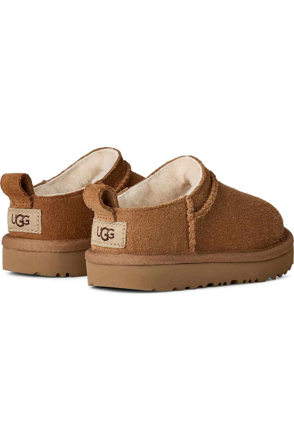 Детские сапоги слипоны на микроподошве Classic Micro UGG, Chestnut — фото 2