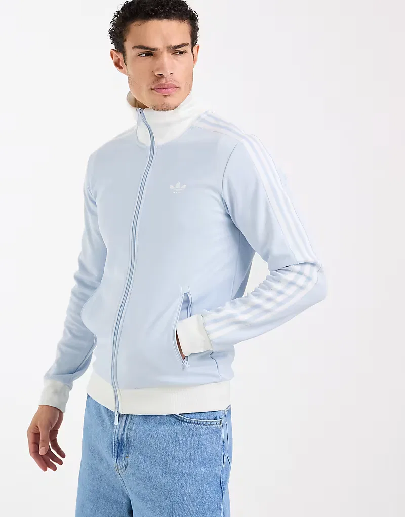 Куртка спортивная Classic Adidas Originals, Crystal Sky/белый