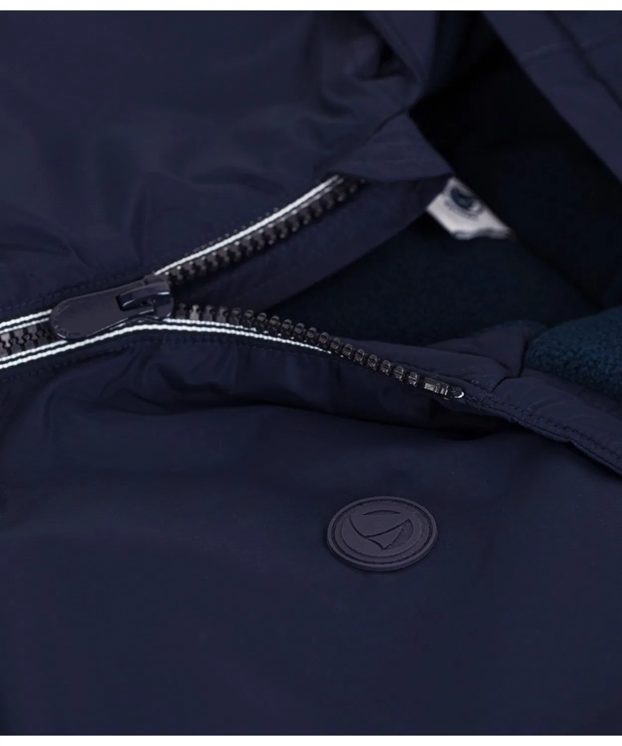 Детская ветровка с капюшоном, модель Windbreaker PETIT BATEAU, Navy — фото 4