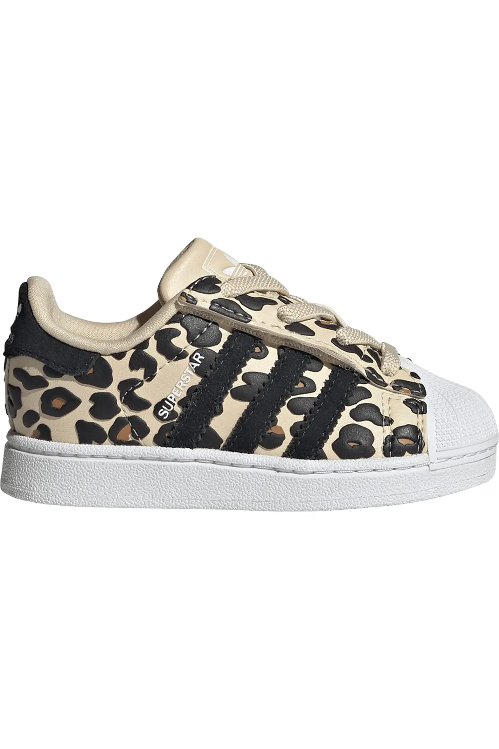 Кроссовки детские с защитой пальцев Superstar II adidas, Sand Strata/Black/White — фото 4
