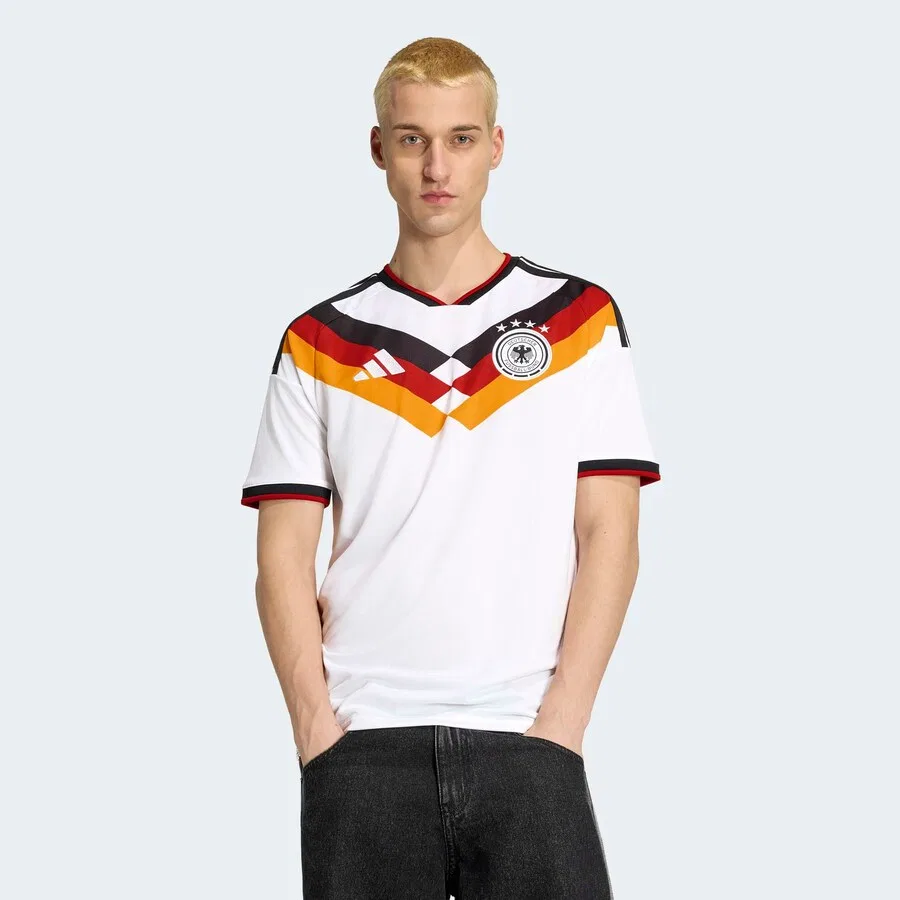 Футболка ADIDAS PERFORMANCE 'Deutschland 26 Home' белого цвета — фото 3