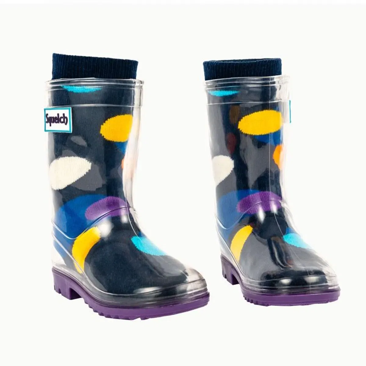 Детские плотные носки для резиновых сапог Chunky Spots Squelch Wellies, Multi — фото 2