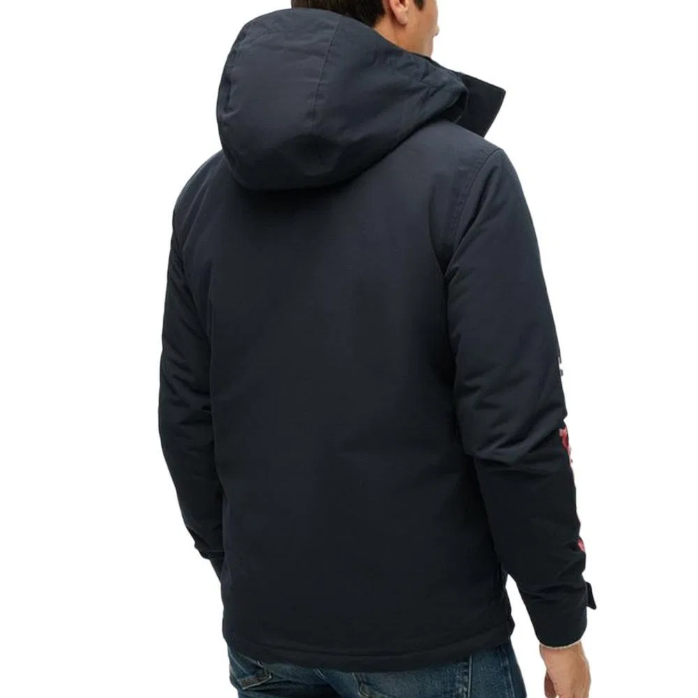 Мужской ветровка с капюшоном Superdry, Цвет Navyblau Dunkelgrun — фото 3