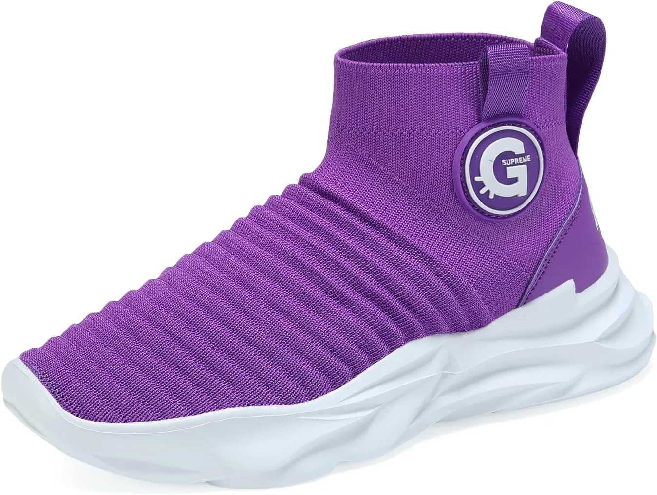Детские дышащие кроссовки с высоким верхом Casbeam, Purple/White