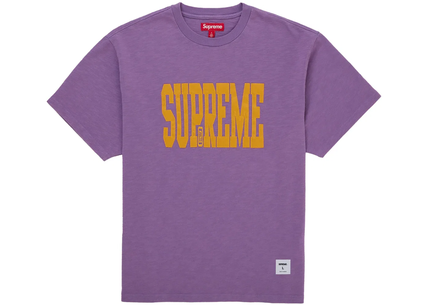 Мужской топ с аппликацией Supreme Stretch Applique S/S, фиолетовый
