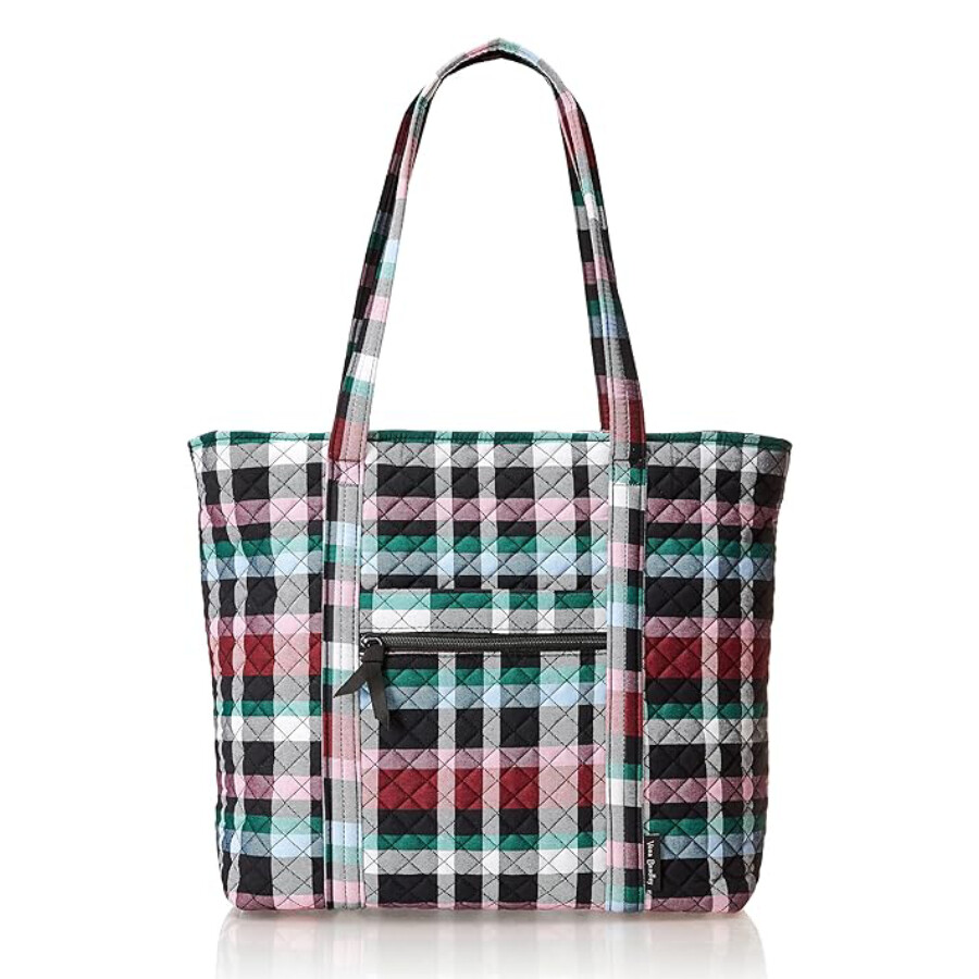 

Сумка-тоут Vera Bradley Cotton Women's, черный/зеленый/красный