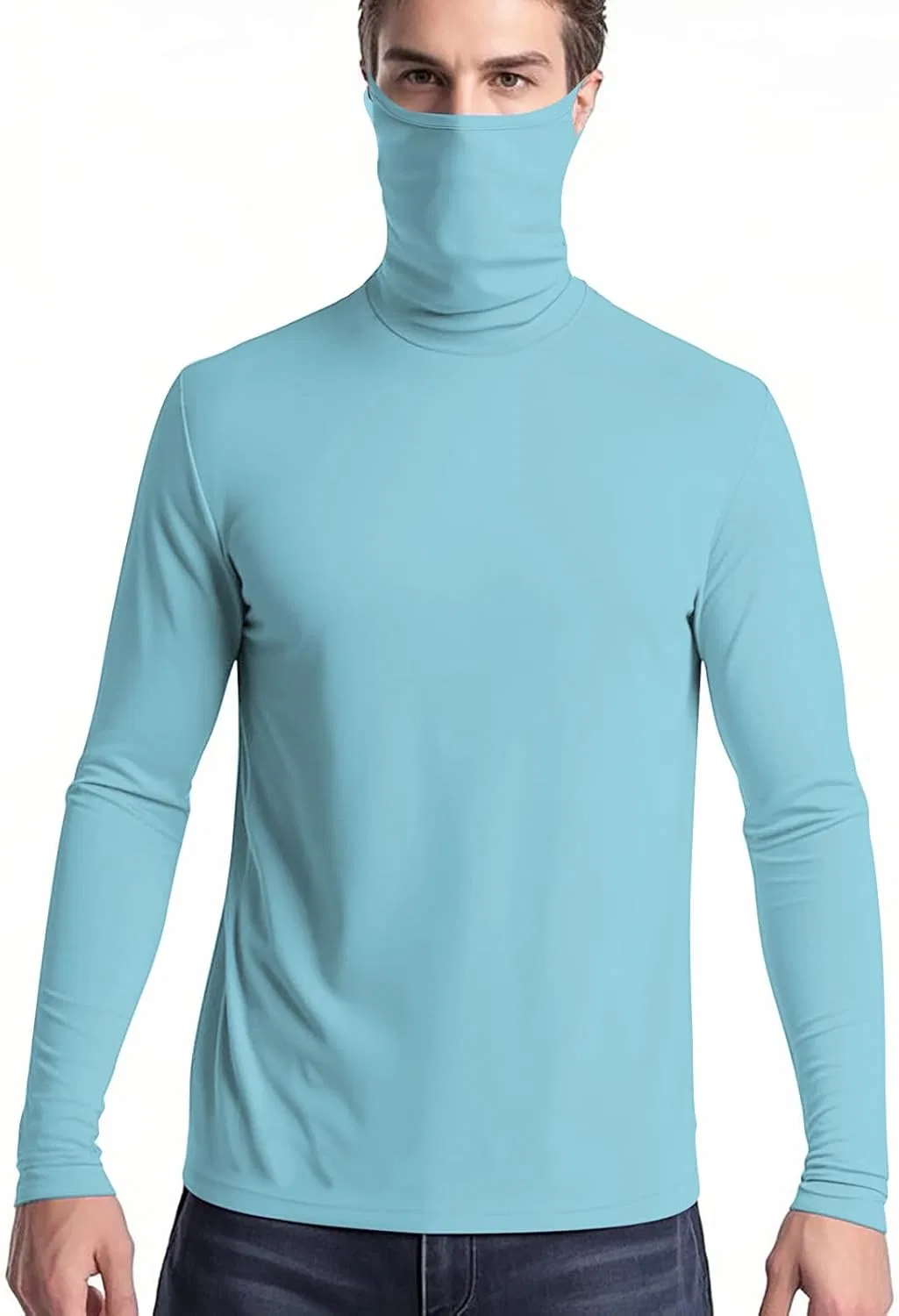 Мужская футболка с защитой UPF 50+ Long Sleeve, A-sky Blue — фото 2