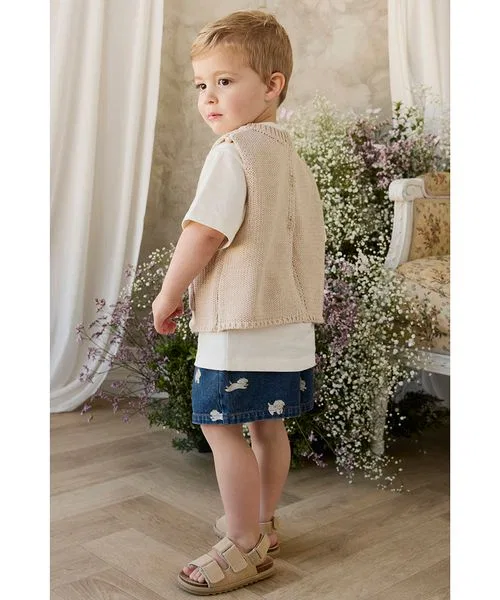 Детские джинсовые шорты с принтом Finnegan Denim JAMIE KAY, Navy — фото 4